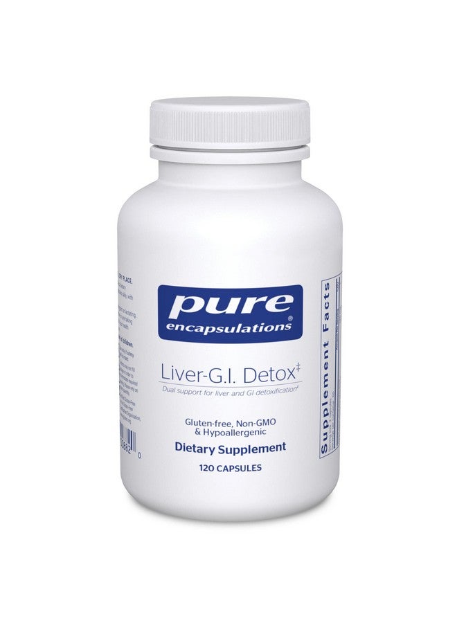 Pure Encapsulations Liver-GI Detox - منظف الكبد ومزيل سموم الجهاز الهضمي* - مع حمض ألفا ليبويك ومستخلص الكركمين - خالٍ من الجلوتين وغير معدّل وراثيًا - 120 كبسولة - Image 1