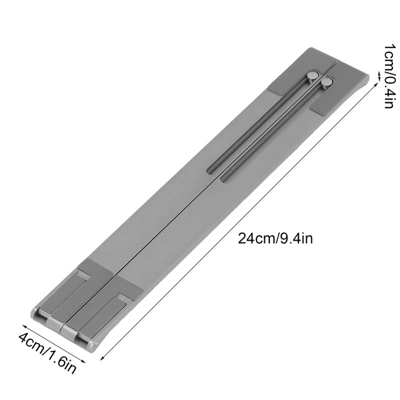 Aluminum Alloy Laptop Stand Foldable Adjustable Portable for 10 to 17 Inch Notebooks - Image 3
