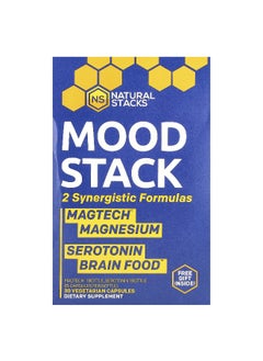 Natural Stacks Natural Stacks, Mood Stack, 2 Bottles, 15 Vegetarian Capsules Each  - Image 1