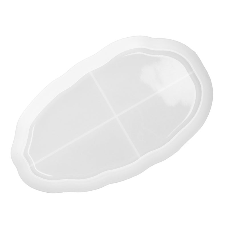 Resin Molds Soft Transparent Silicone - Easy Demolding Irregular Shape for DIY Craft Home Office Decor Storage Tray Making - Image 5
