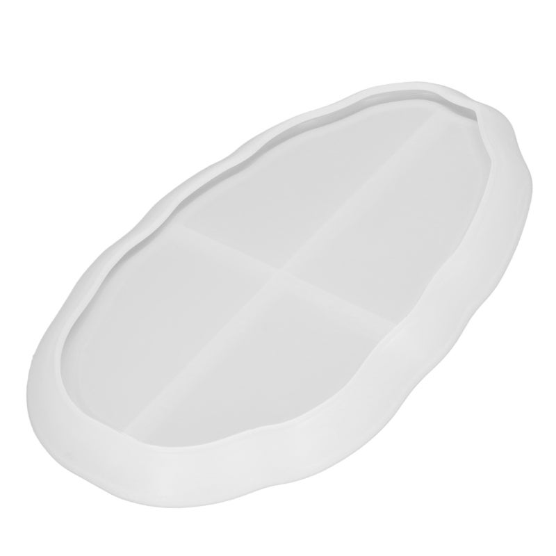 Resin Molds Soft Transparent Silicone - Easy Demolding Irregular Shape for DIY Craft Home Office Decor Storage Tray Making - Image 3