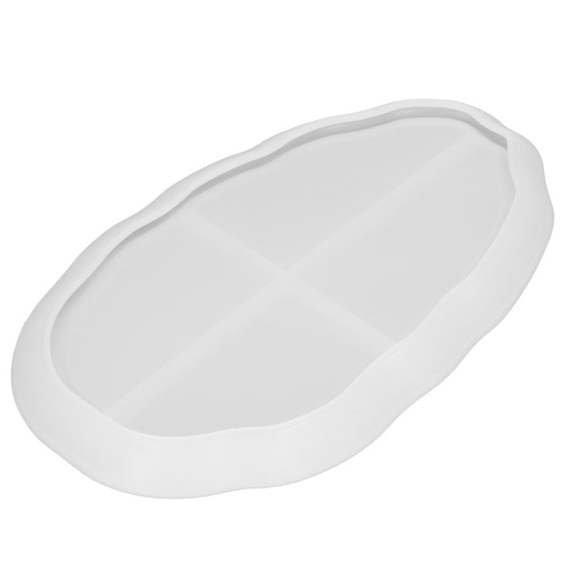 Resin Molds Soft Transparent Silicone - Easy Demolding Irregular Shape for DIY Craft Home Office Decor Storage Tray Making - Image 4