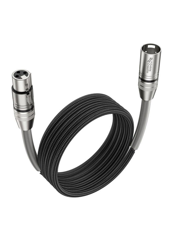 CableCreation XLR Cable 3 Meter, Microphone Cables XLR Male to Female Heavy Duty Balanced Nylon Braided XLR Microphone Cord Compatible with Speaker Systems, Radio Station and More - Image 1
