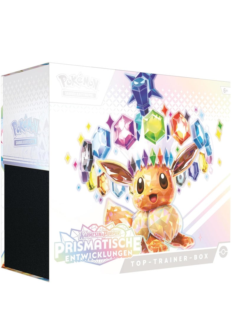 Pokemon Pokémon - Trading Card Game: Top Trainer Box Crimson & Purple - Prismatic Developments (1 Full Screen Promo Card, 9 Booster Packs & Premium Accessories) - Image 1