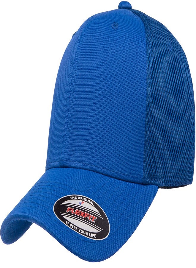 Flexfit Men's Ultrafibre Airmesh Fitted Cap Hat, Royal, L-XL - Image 1