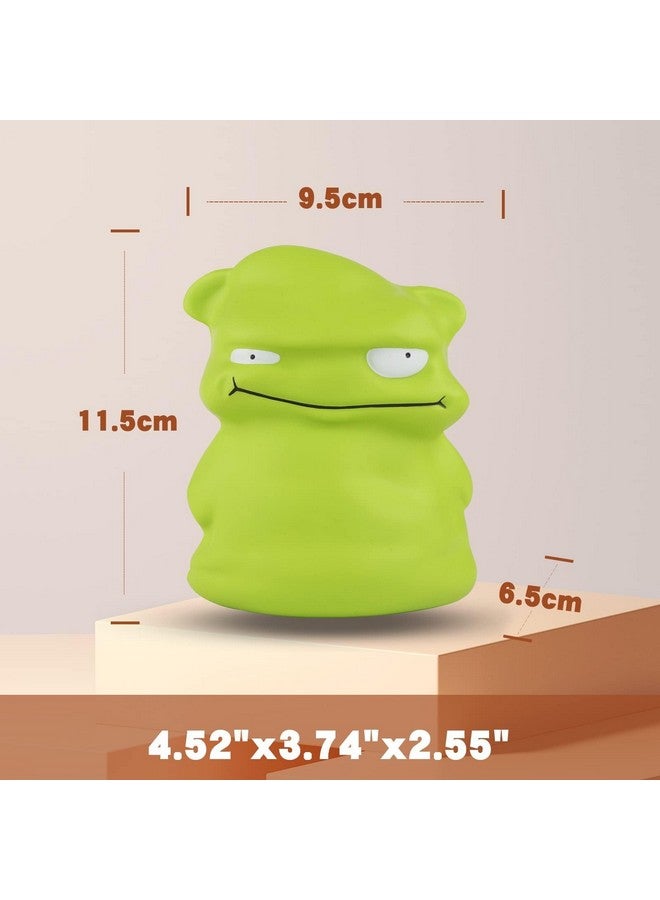 Anboor 4.7Inches Squishies Toy Green Small Monster Squishys Animals,Slow Rising Funny Squeeze Stress Toy Ball For Kids,Halloween Special Birthday Squishys Collection Party Décor - Image 2