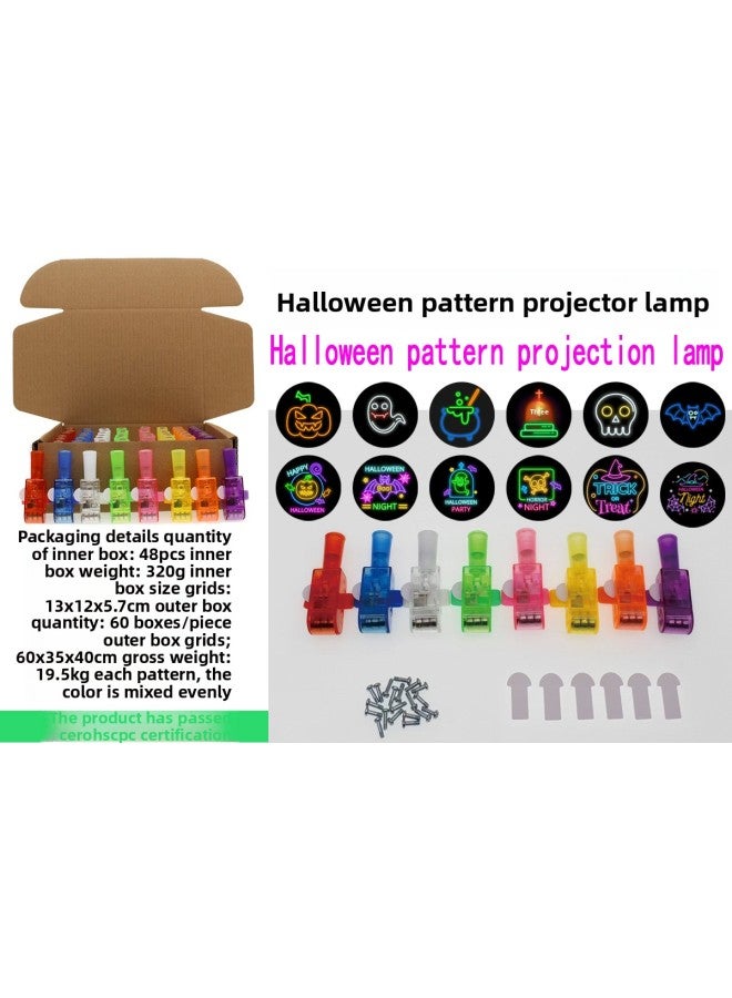 Cross-border Special Supply Projection Finger Lamp LED Luminous Ring Halloween Projection Lamp Christmas Projection Easter 