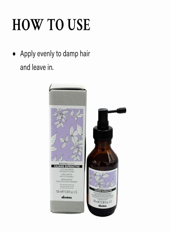 Davines Naturaltech CALMING Superactive Soothing Serum, Irritation Relief For Sensitive Scalps, 3.38 Fl. Oz. - Image 4