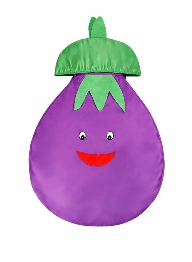 EthnicAlive Smiley Fruit and Vegetable Cosplay Costume Outfit For Kids Girls, Boys Party's | Halloween Fruits Dress (Purple2, 9 Year To 10 Year) - Image 1