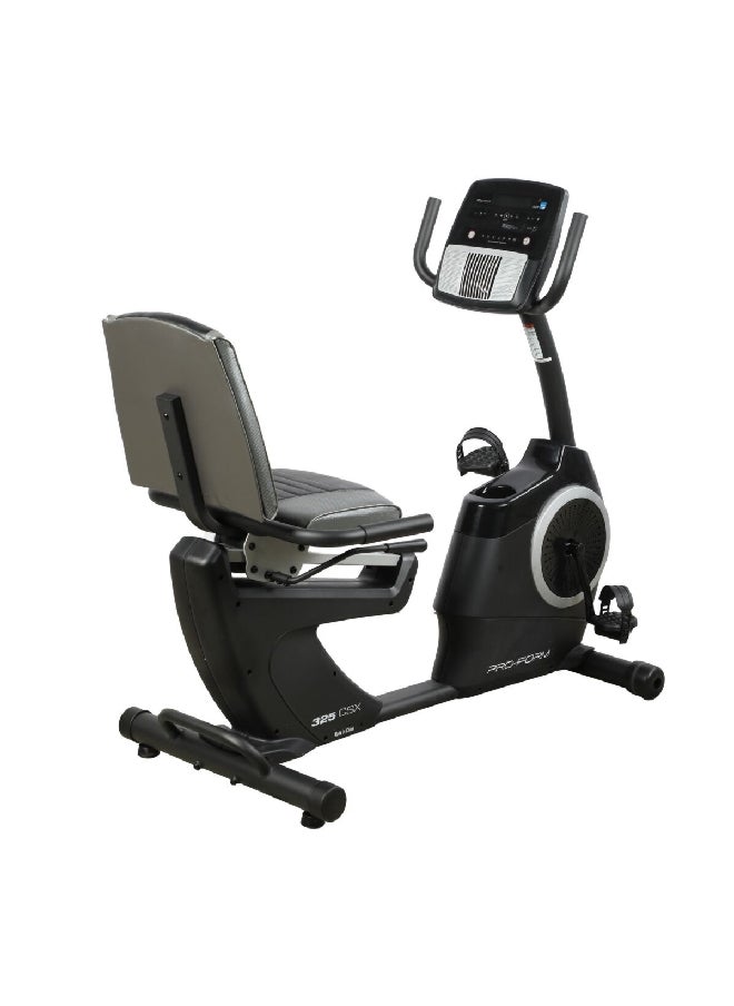 Pro-Form - Proform 325 CSX 5inch LCD Display Recumbent Exercise Bike with Built-In Tablet Holder and Embedded Fan Black 136kg PFEX43921-INT - Image 1