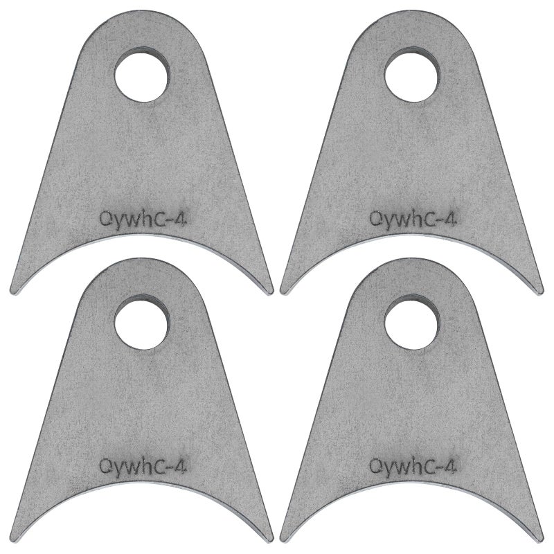 OywhC Weld on Tabs Steel shock mounts Universal Weld on Tabs Axle Mount with a 12 Hole 21116 Height 249 Wide 14 Thick Pack Of 4 Tabs Steel Mounting Bracket OywhC4 - Image 3