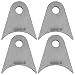 OywhC Weld on Tabs Steel shock mounts Universal Weld on Tabs Axle Mount with a 12 Hole 21116 Height 249 Wide 14 Thick Pack Of 4 Tabs Steel Mounting Bracket OywhC4 - Image 2