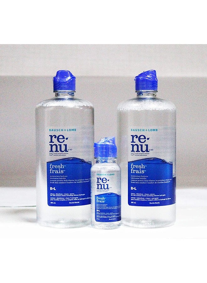 Renu Lomb Fresh All Day Moisture Multi-Purpose Eye Contact Lens Solution (Full Set) With Lens Storage Case  - Image 3