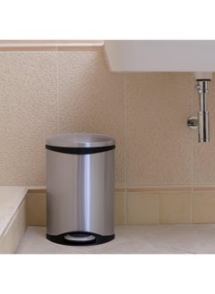 EKO Non-Slip Stainless Steel Shell Step Bin Silver 10 L EK9218MT-10L  - Image 4