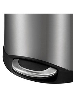 EKO Non-Slip Stainless Steel Shell Step Bin Silver 10 L EK9218MT-10L  - Image 3