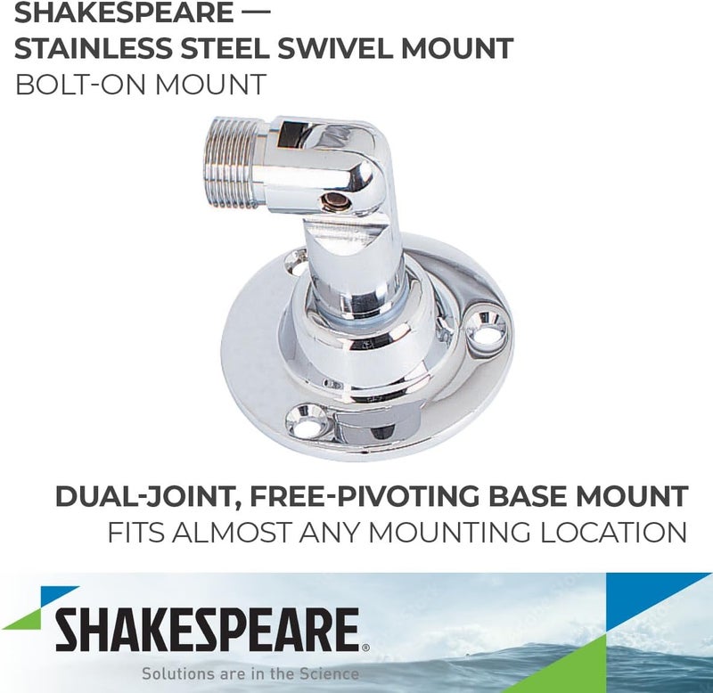 Shakespeare Stainless Steel Swivel Base Antenna Mount Model 81-S - Image 2