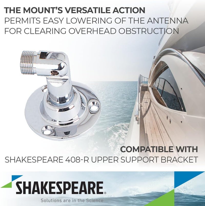Shakespeare Stainless Steel Swivel Base Antenna Mount Model 81-S - Image 3