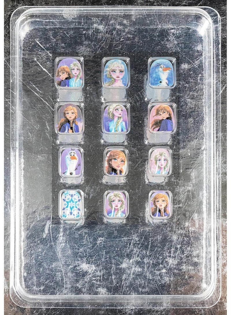 Disney Frozen Townley Girl 12 Pcs Press On Nails FZ0032GD - Image 3