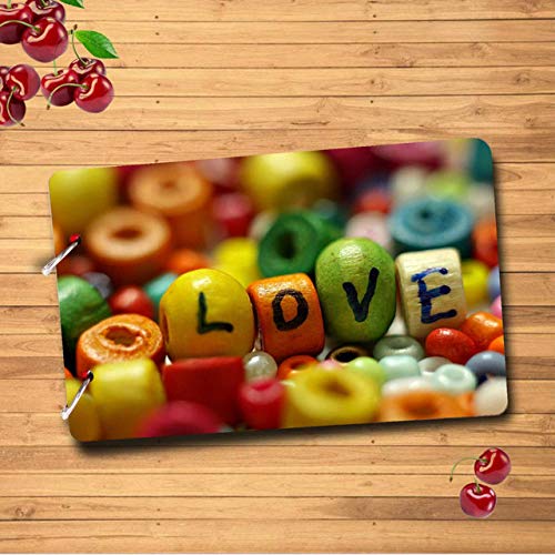 Webelkart Wooden DIY Scrapbook Memory Book, Photo Album- 26 x 16 x 4 cm (30 Black Sheets, 0.5 kg) - Image 1