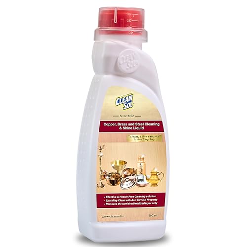 Cleansol Copper, Brass and Steel Cleaning & Shine Liquid -500 ML - Image 2