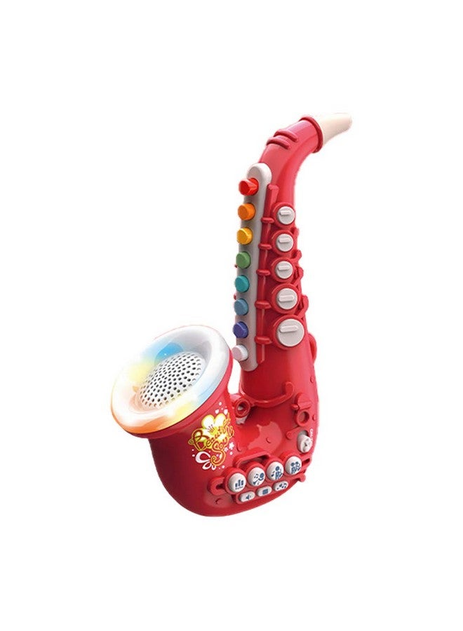Smaroll Kids Saxophone Toy with Light and Sound,Multifunctional Early Educational Toys Musical Instrument Toy for Toddler Girls Boys Beginners Music Simulation Mini Saxophone, for Kids - Image 1