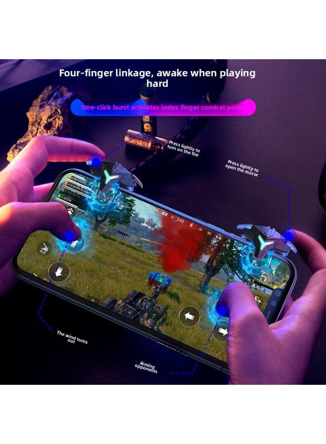 Supply A1 Chicken Eating Artifact Mobile Phone Tablet Game Button Auxiliary Handle Vibration Source One Piece Wholesale-Color:A1 Button Mechanical One Pair Black - Image 4