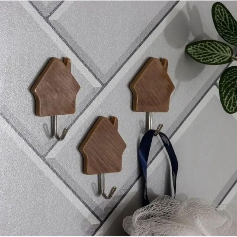 Rangoli Home Shapes Self Adhesive Hook Strong Self Adhesive Weight Limit Upto 3 kg Hook 9 - Image 3