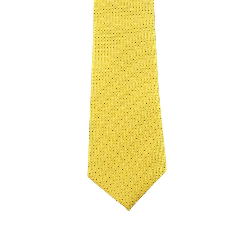 Kovove Kavove The Work of Art Abstract Yellow Necktie For Men - Image 4