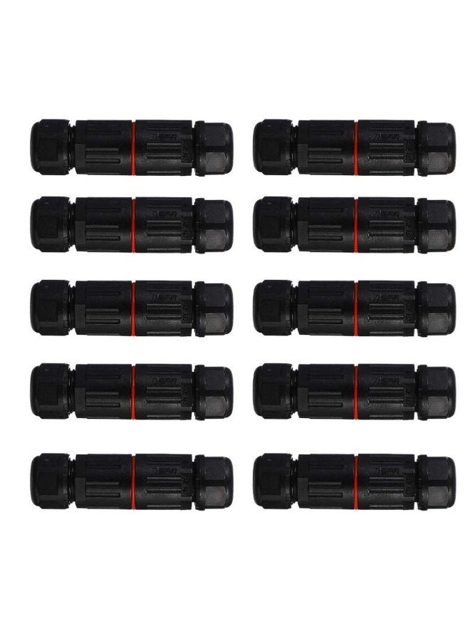 10 Pcs Waterproof Junction Box, IP68 Outdoor Cable Connector, 4-7mm Waterproof Outdoor Sleeving Coupler, Electrical Waterproof Branch Sleeving - Image 1
