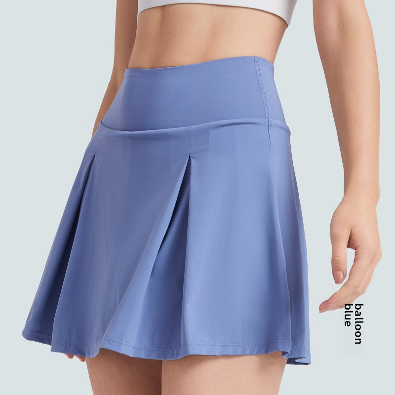 Generic Summer Quick-Dry UV Protection Anti-Exposure Tennis Skirt Balloon Blue - Image 1