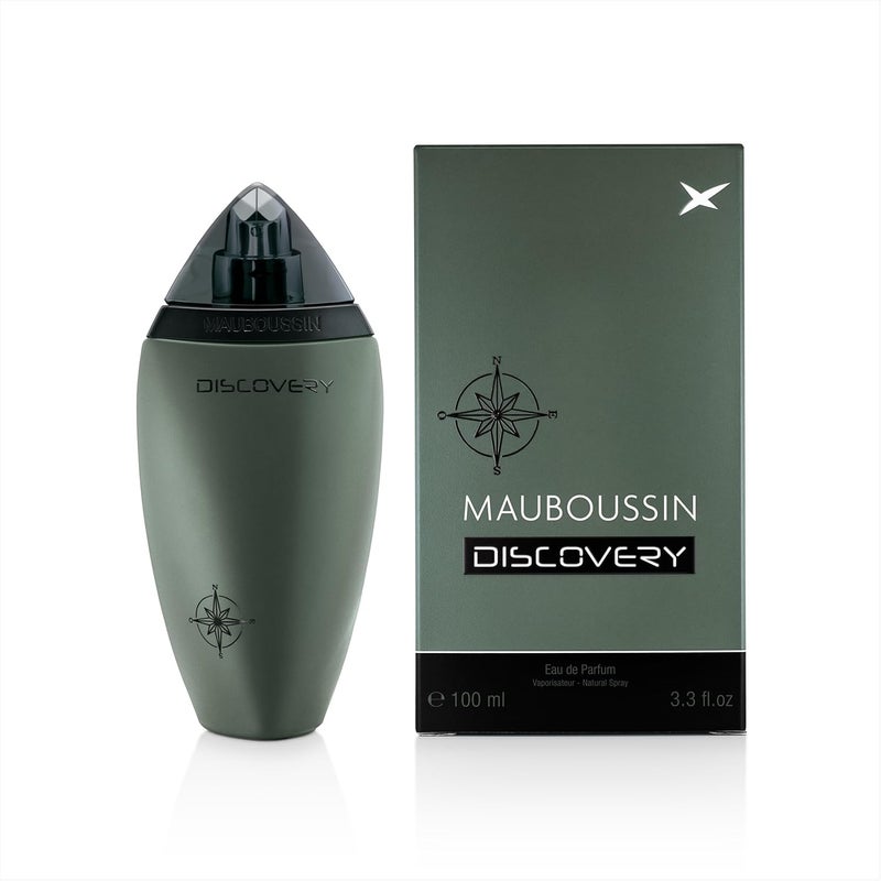 Mauboussin Discovery 100ml 33 Fl Oz Eau de Parfum for Men Woody Aromatic Citrus Scents