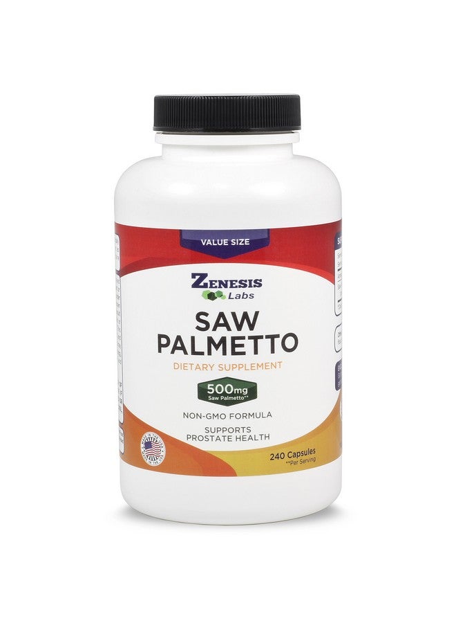 Zenesis Labs Saw Palmetto Extract - 240 Capsules - 500mg/capsule - 200% More Capsules Than Most Competitors - Image 1