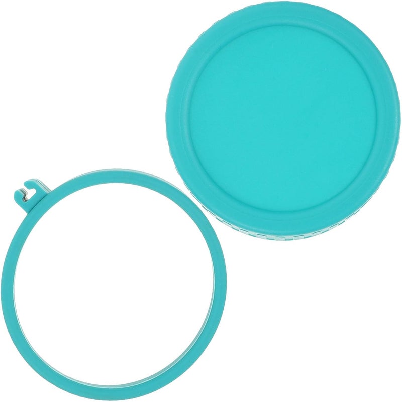 TIDTALEO Leak-proof Wide Mouth Canning Jar Plastic Caps with Silicone Ring 86mm Mason Jar Replacement Lids Set for Home Canning and Food Storage - Image 1