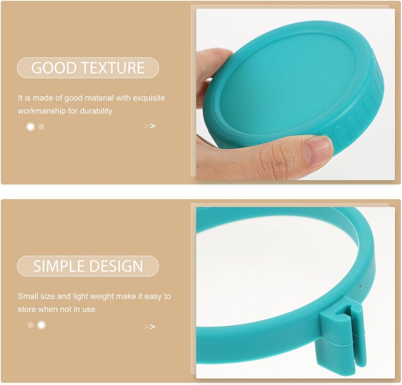 TIDTALEO Leak-proof Wide Mouth Canning Jar Plastic Caps with Silicone Ring 86mm Mason Jar Replacement Lids Set for Home Canning and Food Storage - Image 3