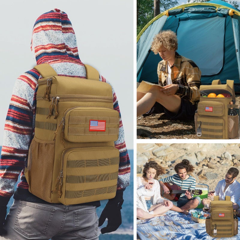 ATRIPACK Tactical Backpack Cooler,Soft Lightweight Leakproof Cooler Backpack,Insulated Cooler Bag,Portable Soft Cooler Bag Waterproof for Beach, Travel, Camping, Picnic, Hiking - Image 2