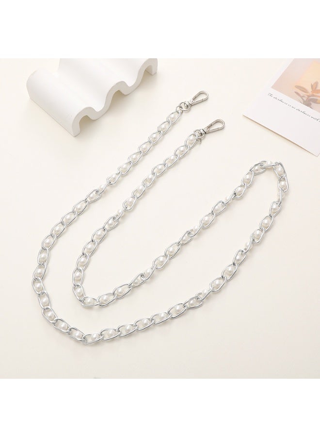 NIBEMINENT Beaded Phone Lanyard, Anti Lost Removable Wrist Strap,Metal Bag Chain Bracelet Pendant, Phone Keychain Lanyard