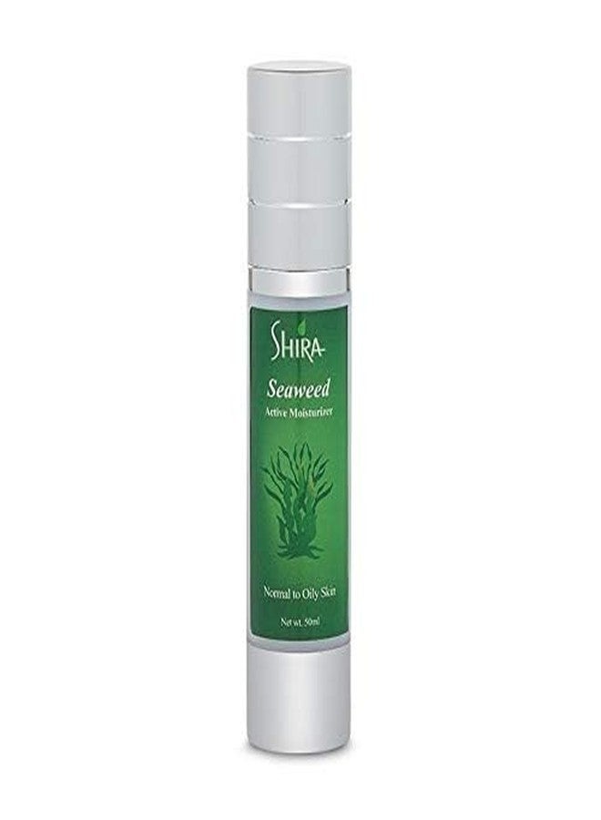 Shira Seaweed Active Moisturizer - Hydrating Face Cream for Oily Skin - Lightweight, Fast-Absorbing & Nourishing - Supports Tissue Regeneration, Balances Oil, Softens & Refreshes Skin - 50ml - Image 1