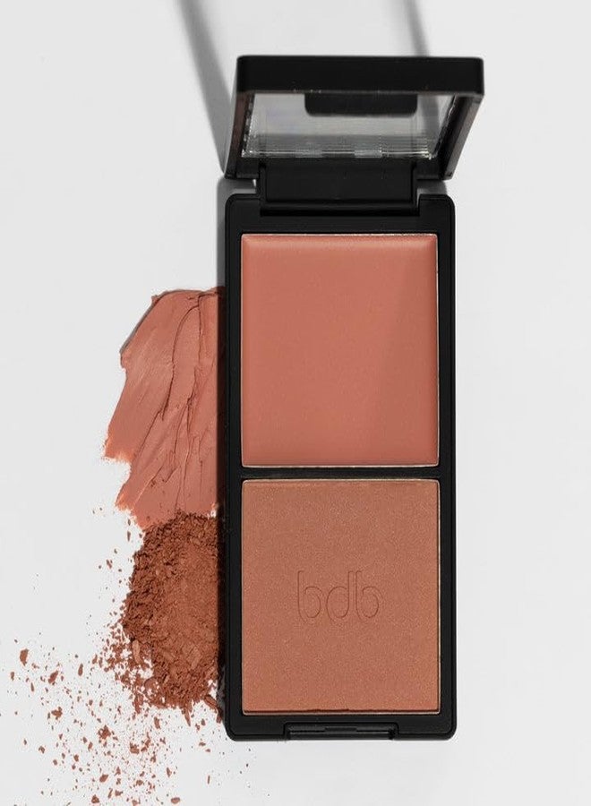 Billion Dollar Brows Billion Dollar Beauty Cream & Powder Blush Duo - Smooth Velvet Face Cheek Makeup Palette with Vitamin E, Long-Lasting Natural Radiance and Vibrant Buildable Flush of Color Set - Image 2