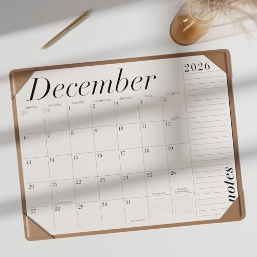 Jotsome Desk Calendar 2026-2027 with Desktop Mat, Large Desk Pad Calendar From Now to June 2027 22x17 inch, Desk Blotter Calendar for Home and Office, Easy Organizing (Apricot, 17" x 22") - Image 5