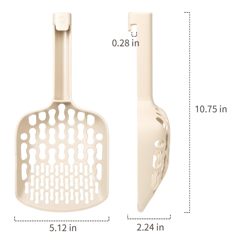 Lady N - Infinity Cat Litter Scoop: Easy Sifting with 8-Shaped Hole Design for Tofu Cat Litter and Clay Litter, Durable ABS Plastic Litter Scoop - Image 5