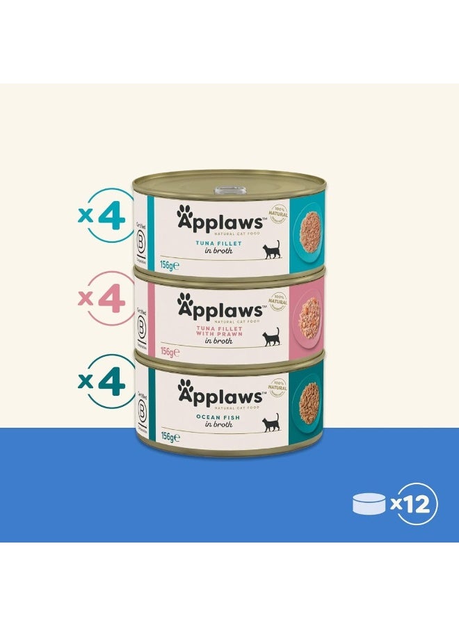 Applaws Fish Selection Multipack in Broth Cat Wet Food 12x156g - Image 4