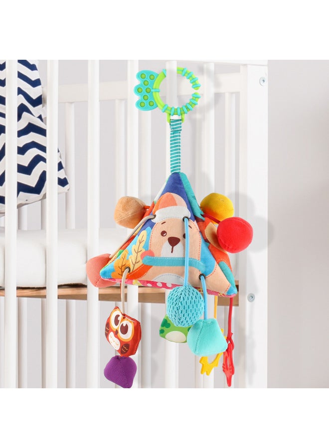 Years Old Baby Hand Ball Shape Forest Animal Cognitive Baby Bedside Pendant Educational Toys - Image 3