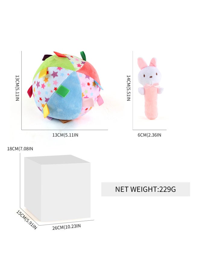 Years Old Baby Hand Ball Shape Forest Animal Cognitive Baby Bedside Pendant Educational Toys - Image 1