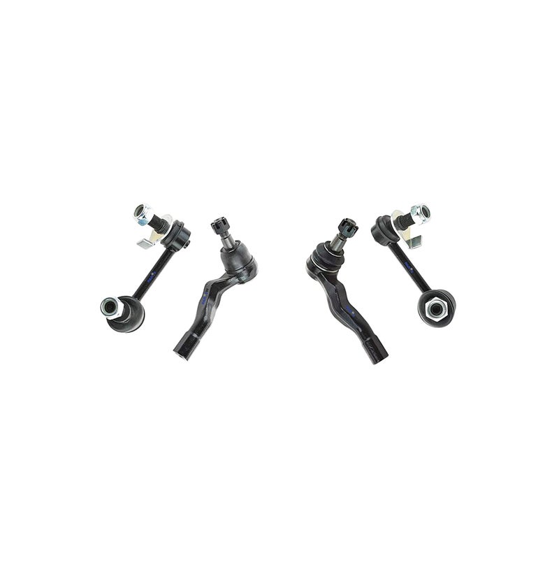 PartsW - 8 Pc Front Suspension Kit for Infiniti G35 / Nissan 350Z / Nissan 350Z / Lower Control Arms with Ball Joints, Outer & Inner Tie Rod Ends, Sway Bar End Link Passenger & Driver Side - Image 5