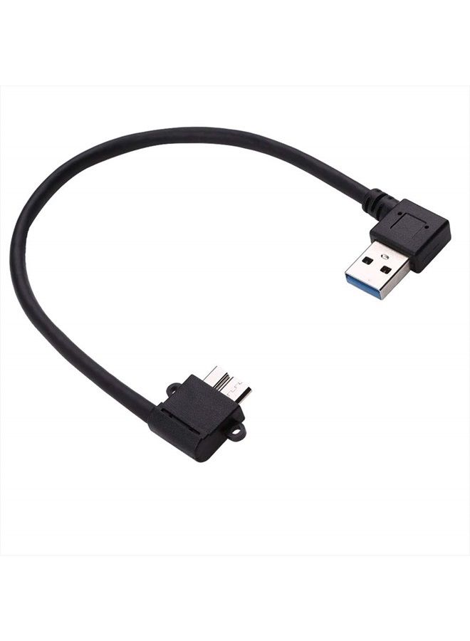 Smays SMAYS Right Angle USB 3.0 to Micro B Cord for Toshiba External Hard Drive Disk - Power Charge and Data Cable - Image 1
