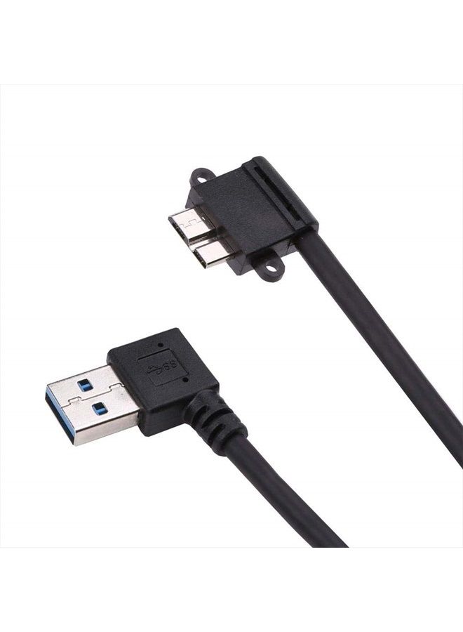 Smays SMAYS Right Angle USB 3.0 to Micro B Cord for Toshiba External Hard Drive Disk - Power Charge and Data Cable - Image 2