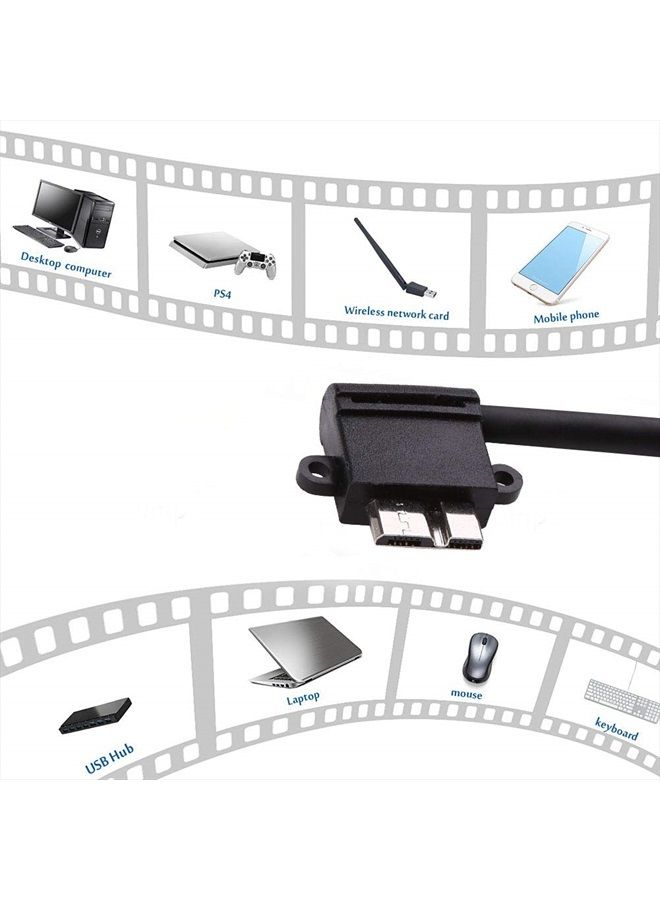 Smays SMAYS Right Angle USB 3.0 to Micro B Cord for Toshiba External Hard Drive Disk - Power Charge and Data Cable - Image 4