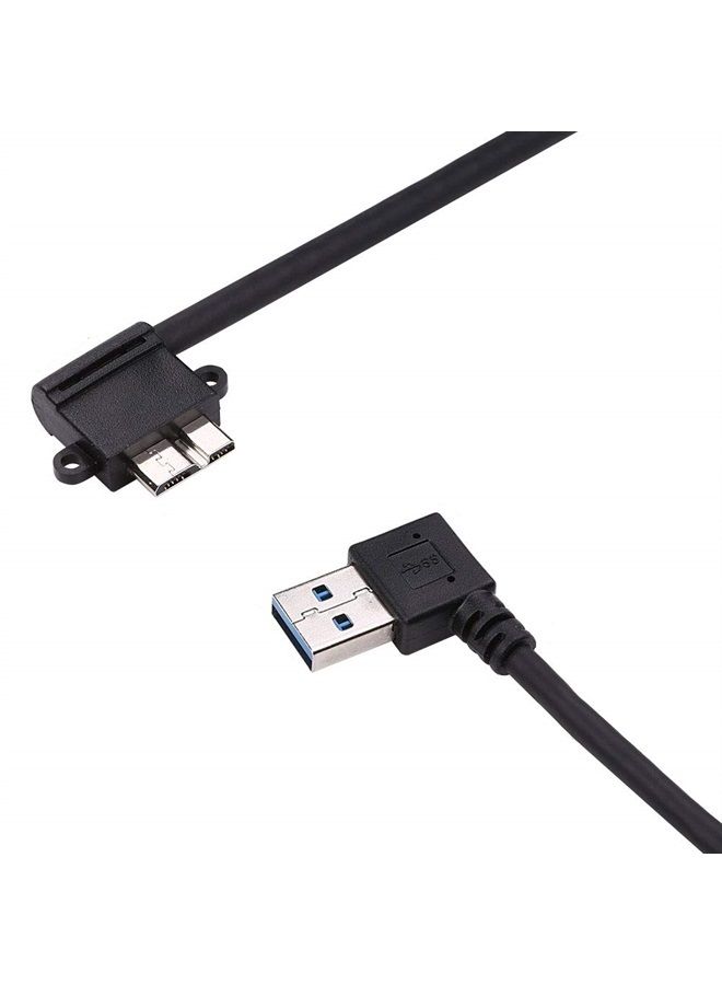 Smays SMAYS Right Angle USB 3.0 to Micro B Cord for Toshiba External Hard Drive Disk - Power Charge and Data Cable - Image 3