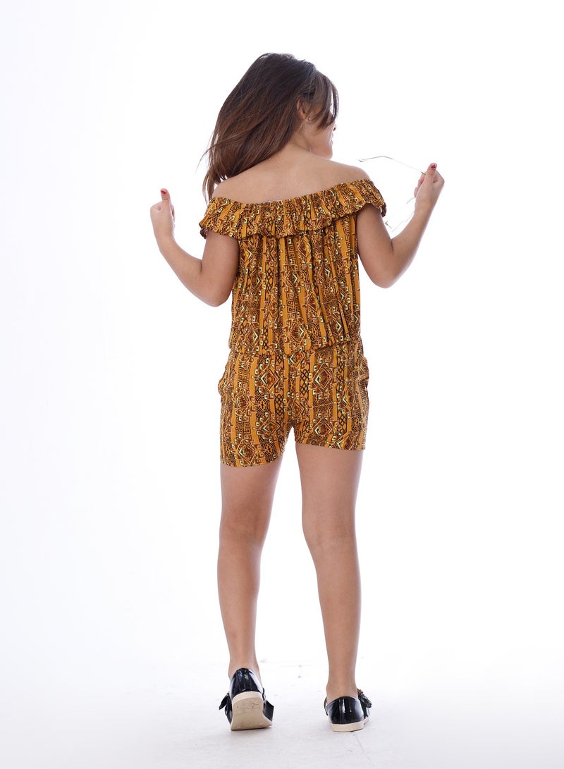 بيبو_سالوبيت شورت مطبوع_مسطرده - Image 2