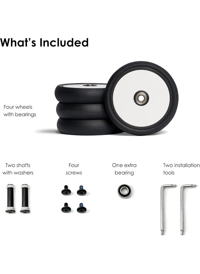 BABYZEN - Babyzen Yoyo Stroller Wheel Pack 4 Replacement Wheels For Strollers And Prams - Image 1